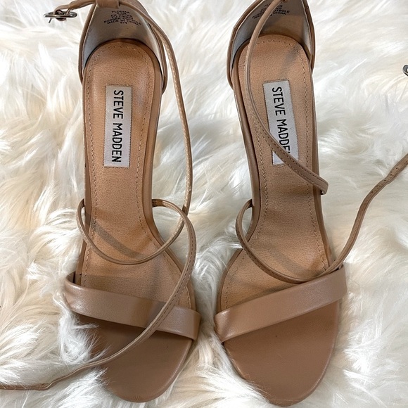 Steve Madden Floriaa Sandals || Natural Leather || SZ 6.5 - Picture 4 of 15
